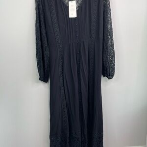 City Chic Elegant Black Lace Dress size 14